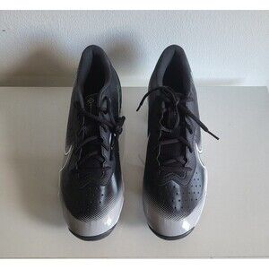 Nike alpha huarache varsity 4 low men's football cleats black shoes size 11.5